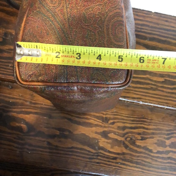 W ETRO Red Paisley Boston Travel Bag Speedy 30 Top Handle Tote Lock and Keys - Picture 15 of 17